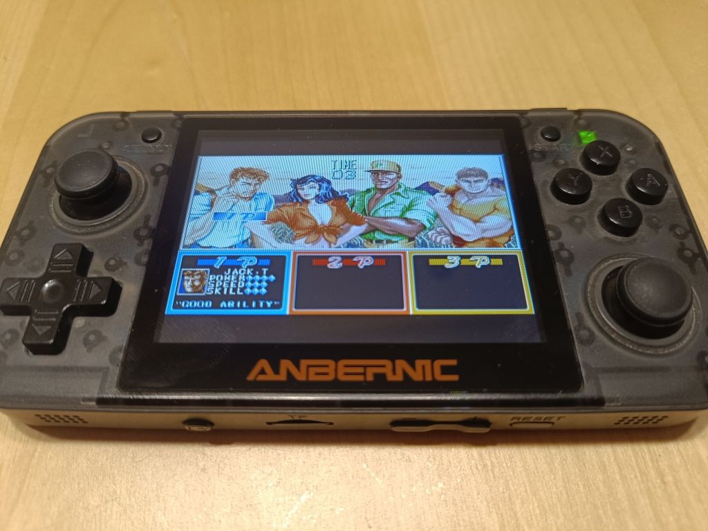Konsola retro Anbernic RG350 IPS | Emulatory PS1, GBA, SNES + microSD