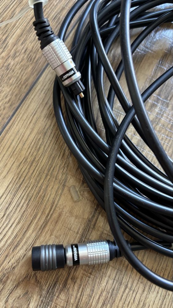 Kabel Optyczny Audio Toslink 10 metrów Vitalco plus łącznik