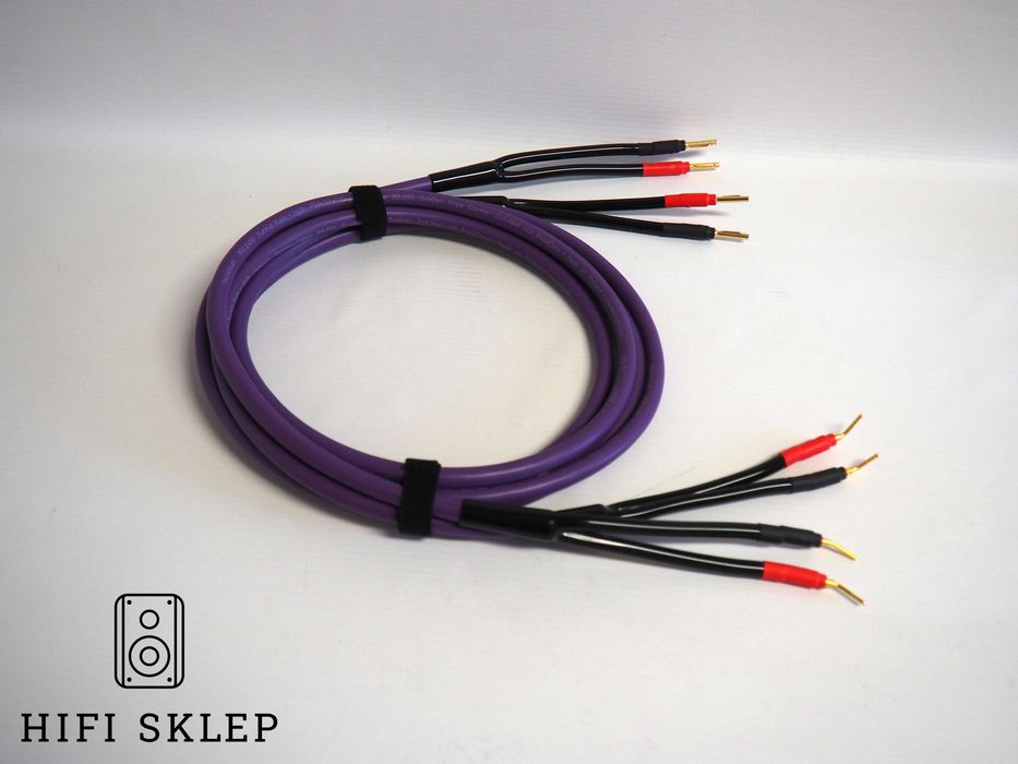 Melodika Purple Rain/4mm2 Kabel głośnikowy 2x5,5 m /Szpilki na Banany