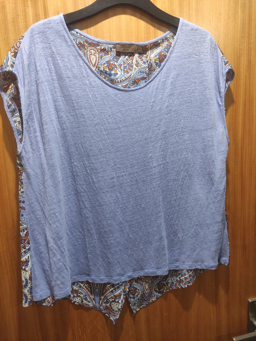 Blusa Cortefiel Lilás Cornucópias XL