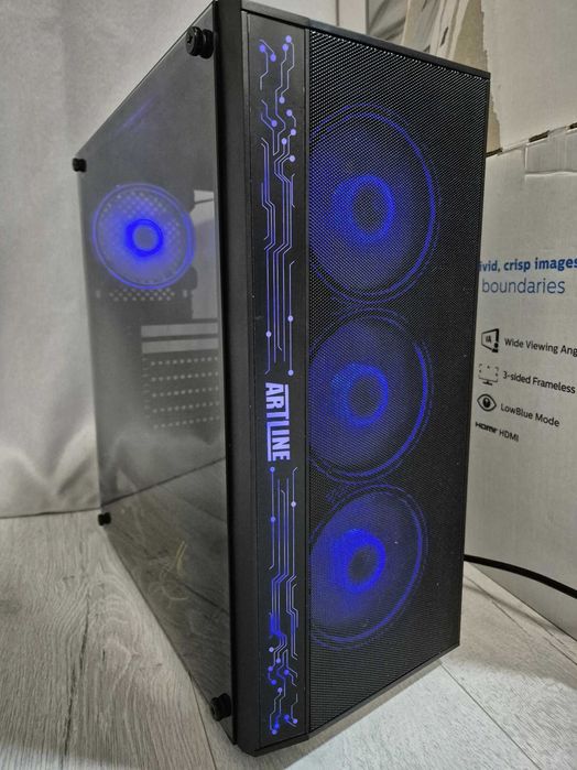 ATX корпус QUBE Breeze ARGB (4x120mm FAN) з класним продувом. Trade-in