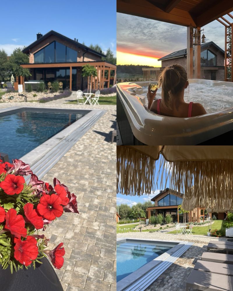 Czaple Resort domy na Kaszubach z BASENEM/ prywatnym JACUZZI /SAUNĄ