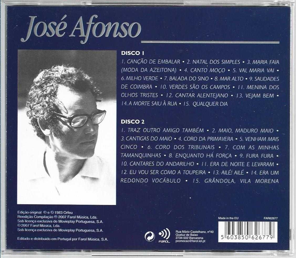 José Afonso	- - - - -		José Afonso	- - - - -	2 X CD