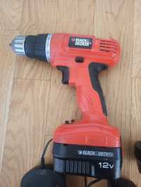 Wkretarka akumulatorowa Black & Decker EPC12 2x bateria i ładowarka.