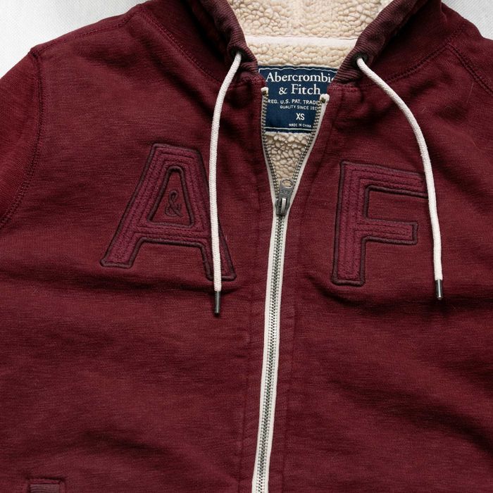 Abercrombie&Fitch y2k hoodie sherpa bluza z ociepleniem XS damska
