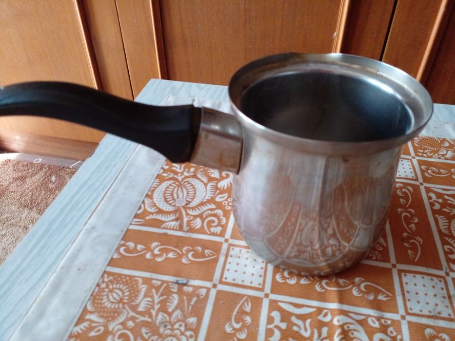 Винтажная металлическая турка