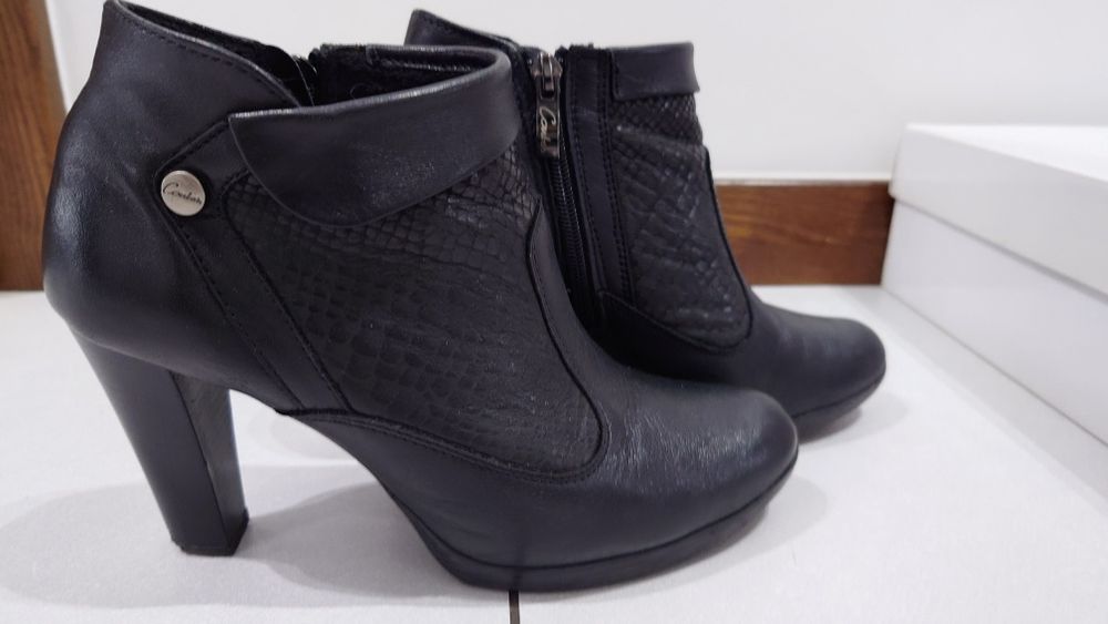 Skórzane botki Contes r. 38