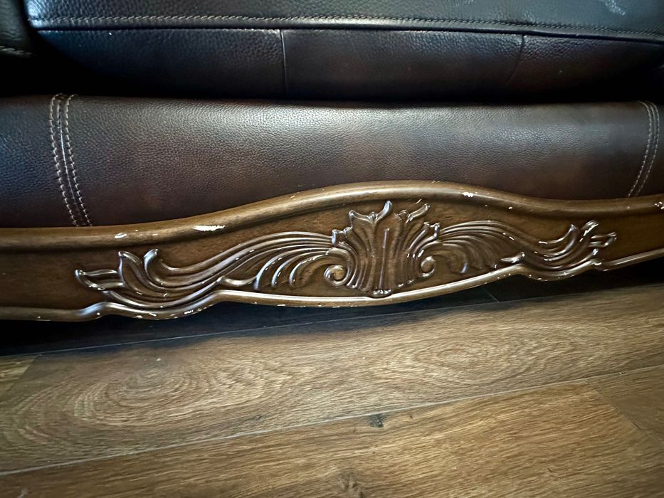 2 sofy rustykalne zestaw wypoczynkowy skóra mellwood Ashley furniture