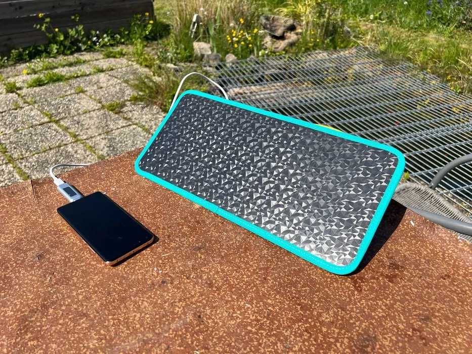 Солнечная батарея 20W зарядка USB 5V/3A+DC 5,1 мм 17,6V/1А водозащита