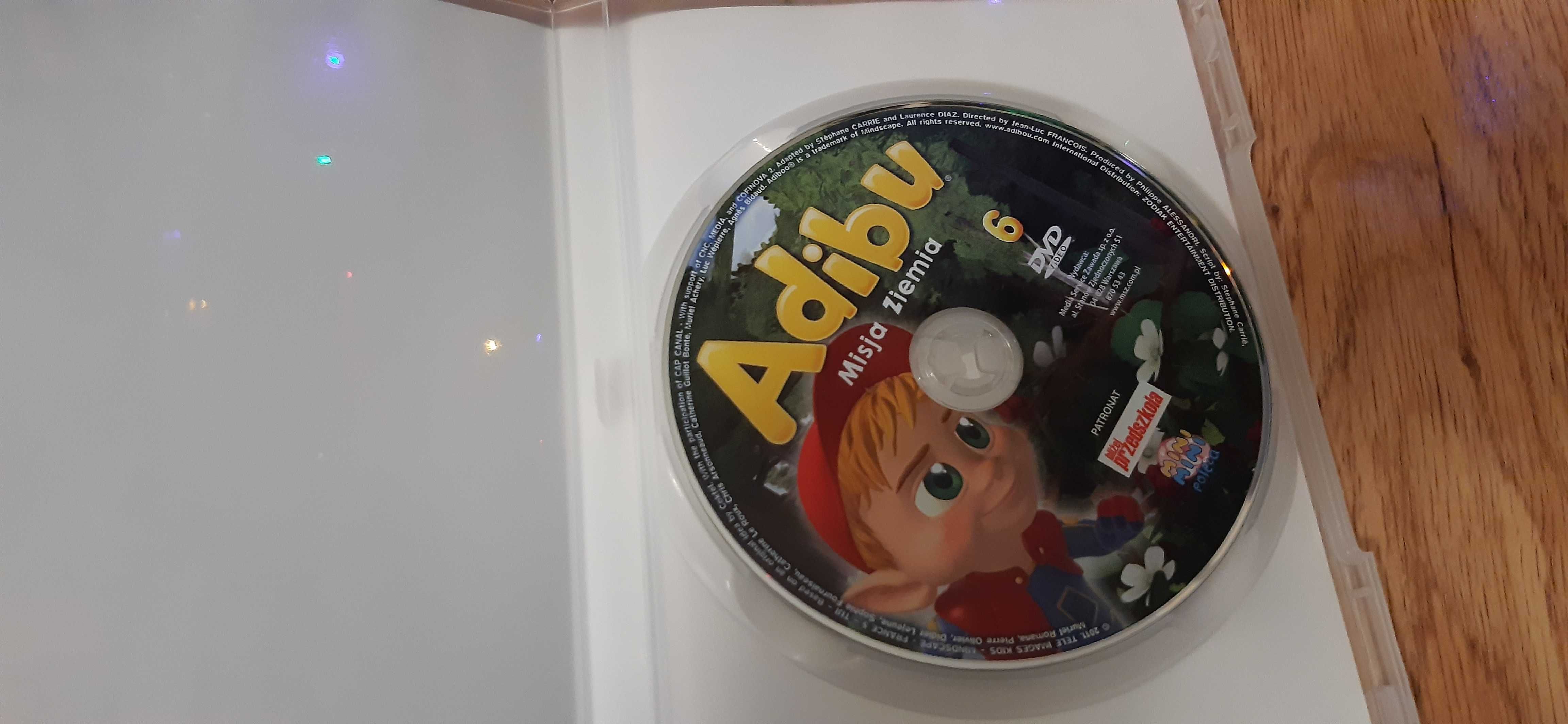 3 bajki edukacyjne dla dzieci Adibu dvd zestaw