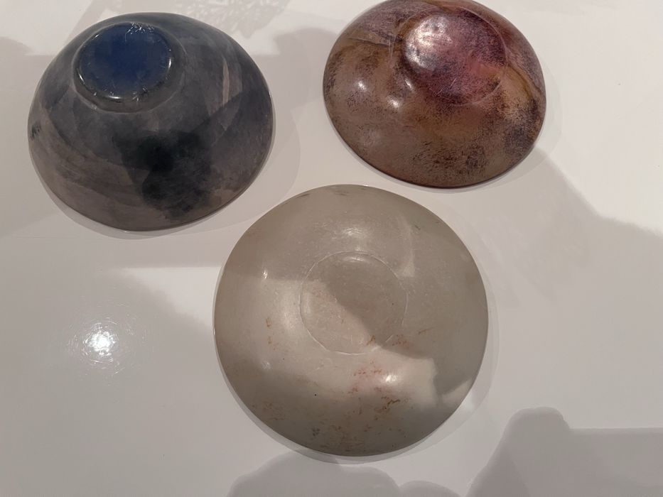 Conjunto de 3 pratos pintados à mão