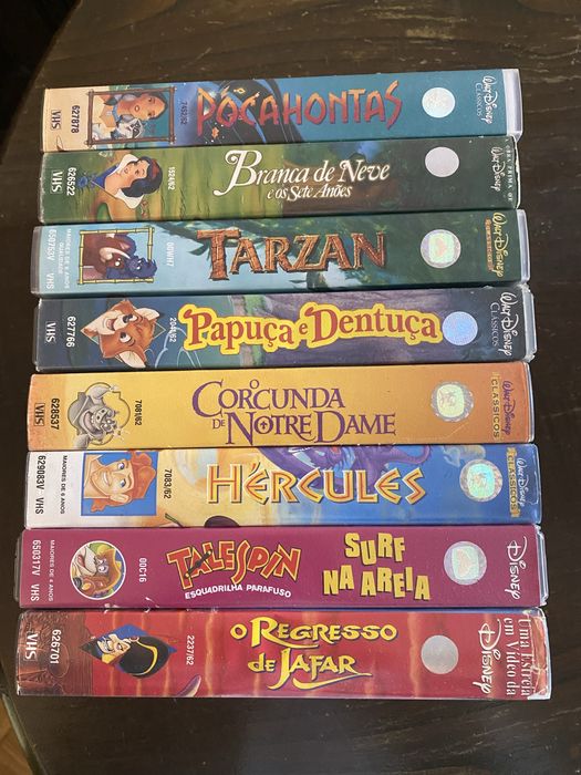 Cassetes originais Walt Disney VHS