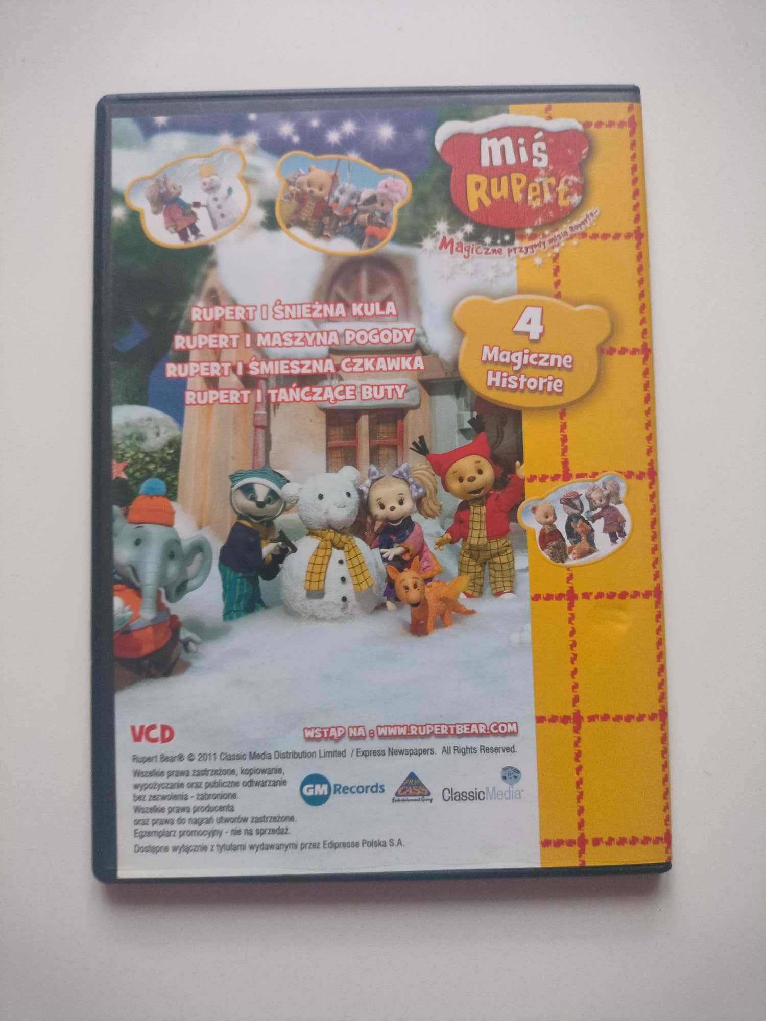 Płyty z bajkami, filmami i bajkami odcinkowymi.