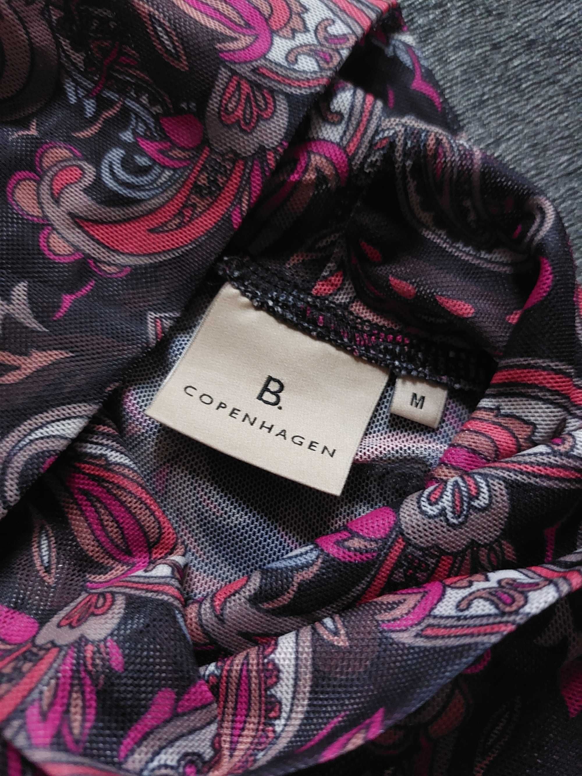 półprzezroczysty golf mesh B. Copenhagen orientalny Paisley siateczka
