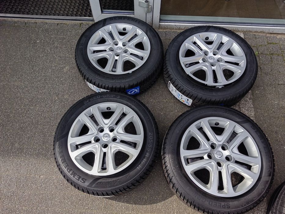 Opel Astra K J Koła Stal zima 205/55R16 Struktura + kołpaki+ Tpms KMPL