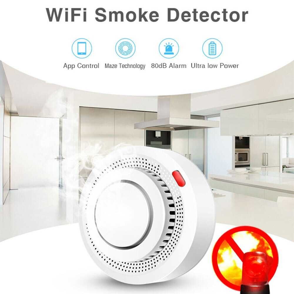 Sensor Fumo WiFi Inteligente * Tuya SmartLife * Alarme Incêndio *Alexa