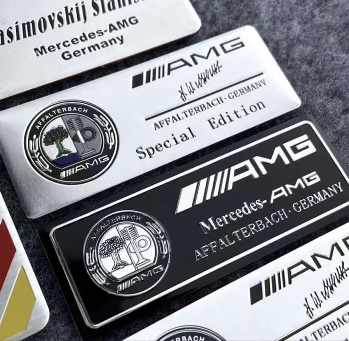 Металічний шильдик AMG, Lorinser, BRBS, Affalterbach