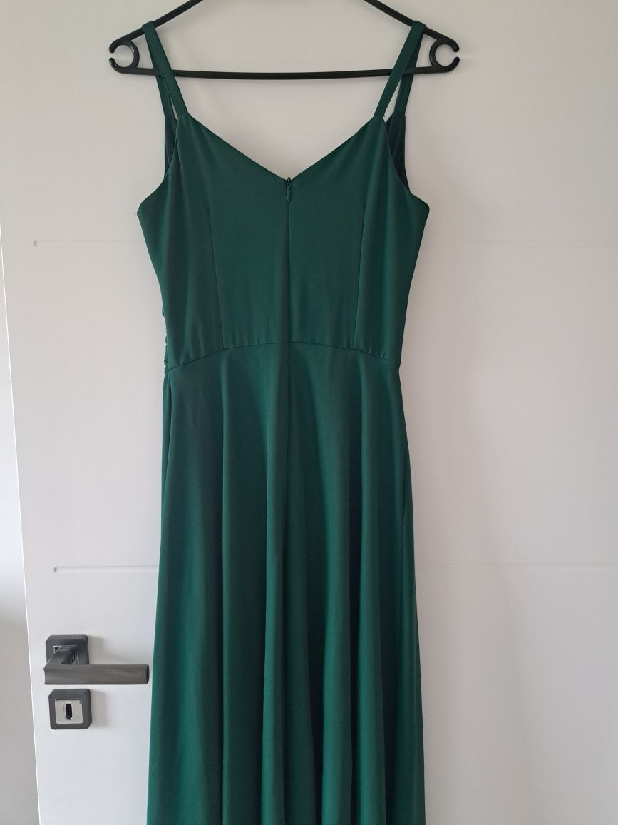 Sukienka nowa, butelkowa zieleń, rozmiar 34