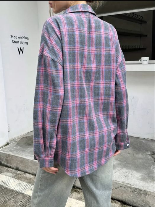 Сорочка жіноча, рубашка у клітинку