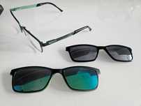 Oprawki korekcyjne Solano Sport 50029 + 2 nakładki ciemne lustrzane