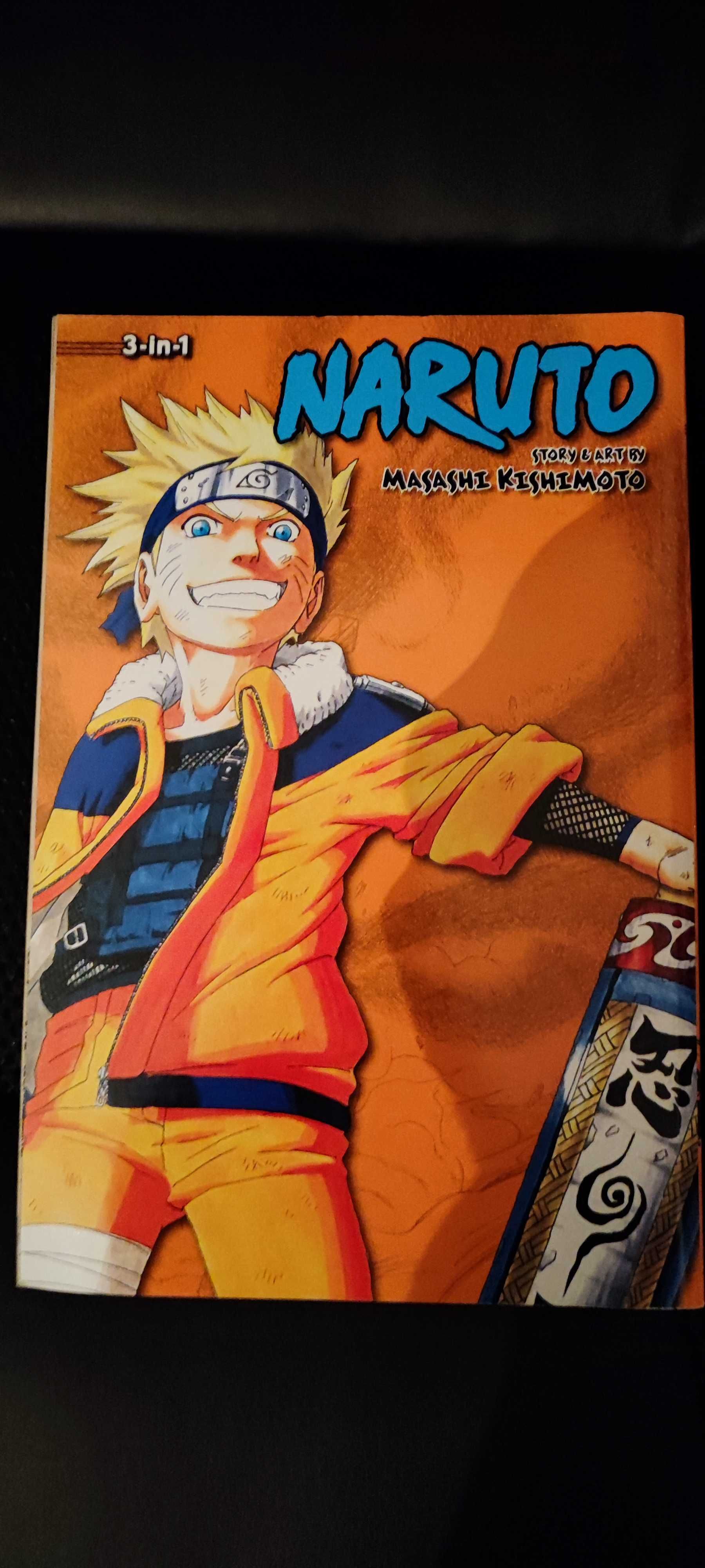 Manga Naruto 3 em 1 versão inglesa