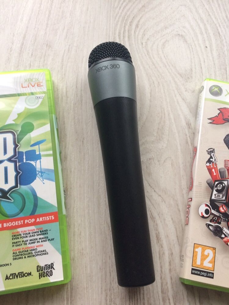 Mikrofon bezprzewodowy Xbox 360 karaoke Lips Band Hero