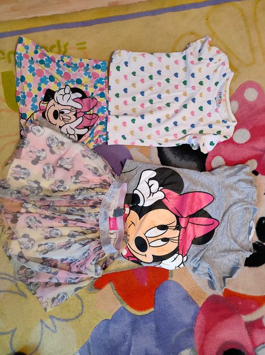 komplety dziewczęce myszka minnie   kombinezon
