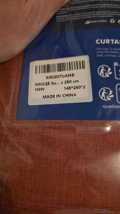 Zasłony Miulee 140x260x2