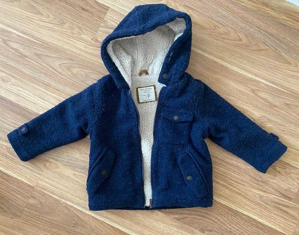 ZARA baby шерстянное пальто на мальчика 2-3 года