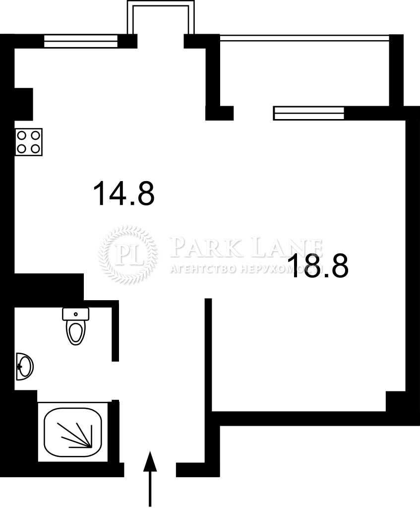 Продаж 1-к 45 м2 з дизайнерським ремонтом у центрі,Малевича,48!