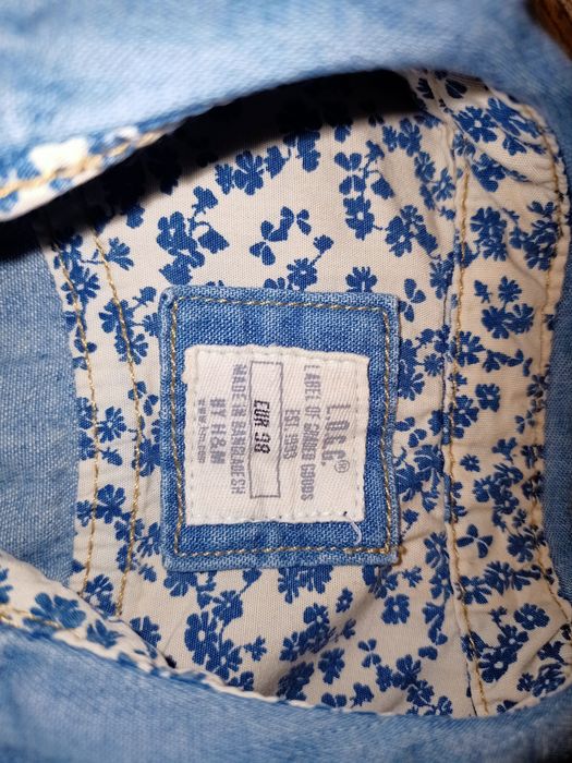 Koszula kurtka katana jeansowa dziewczęca H&M 98
