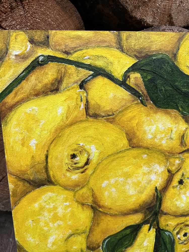 Картина маслом «Лимони»