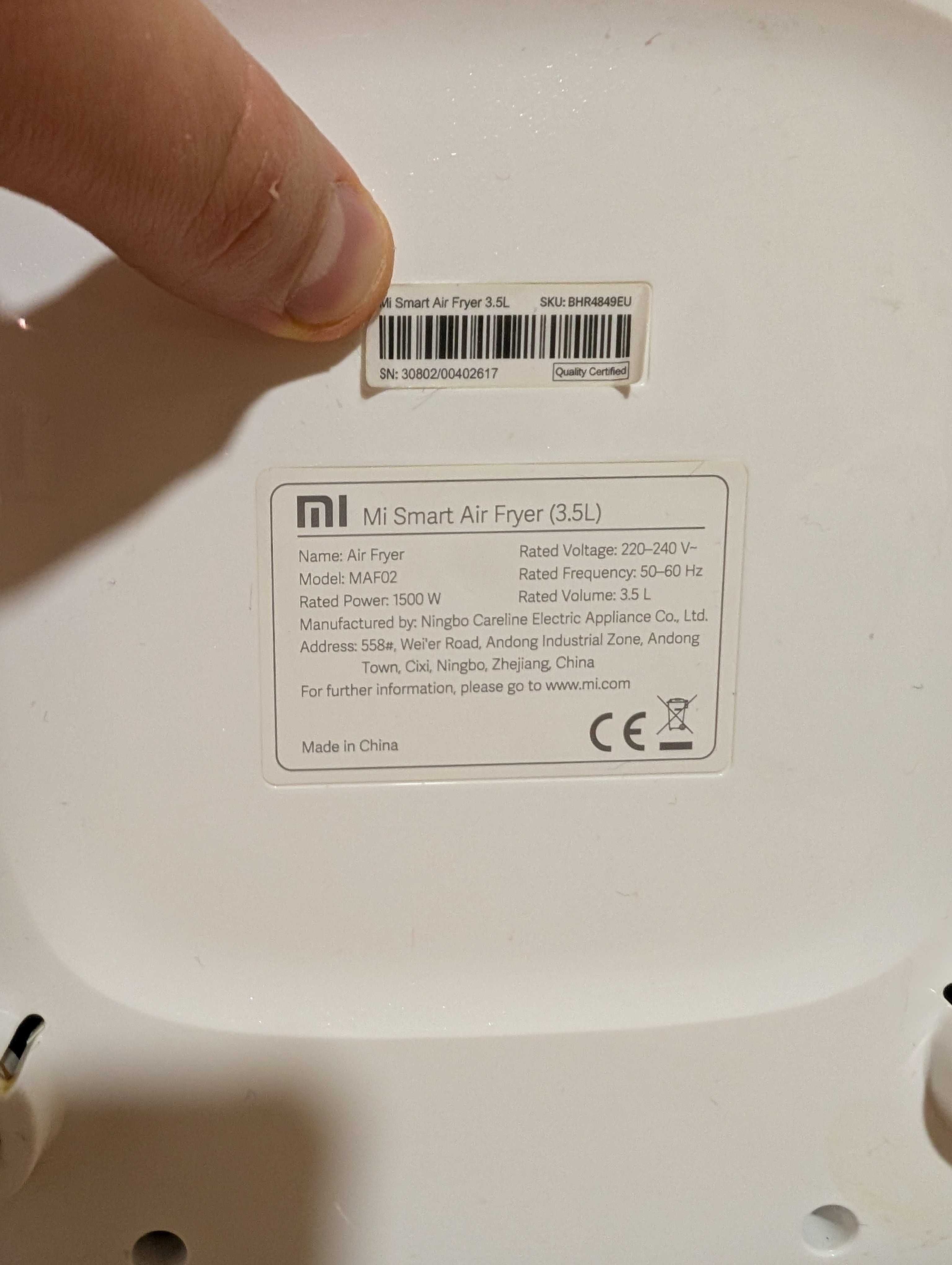 Air Fryer Frytkownica beztłuszczowa XIAOMI Mi Smart MAF02 (Wi-Fi) 3,5L