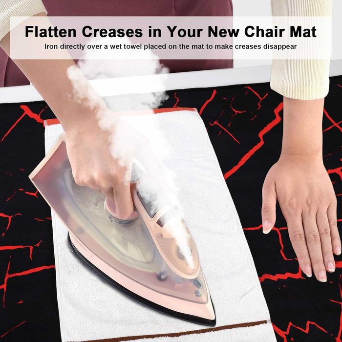 SHACOS – Okrągła mata ochronna pod krzesło biurowe i gamingowe 120 cm