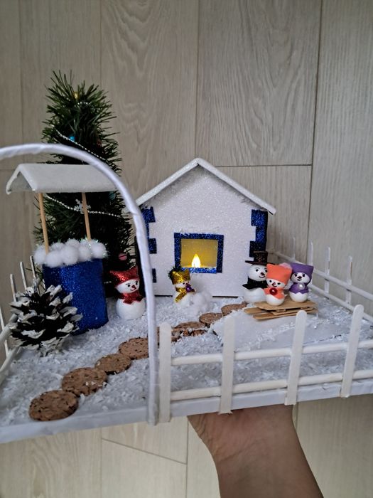 Новорічні поробки.  Зимові поробки.  Зимние поделки