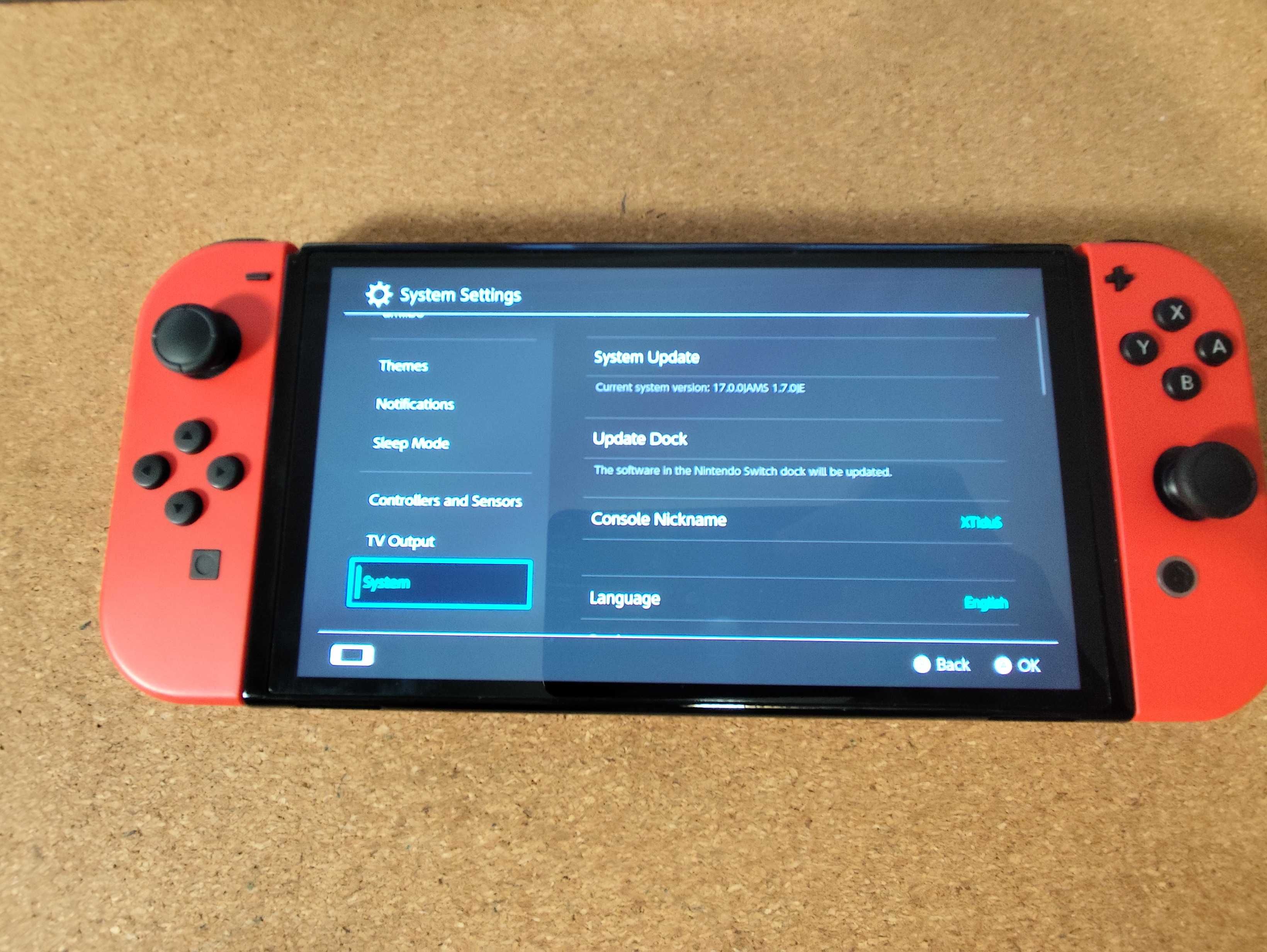 Switch OLED desbloqueada, edição Mário Vermelha + cartão256gb + bolsa