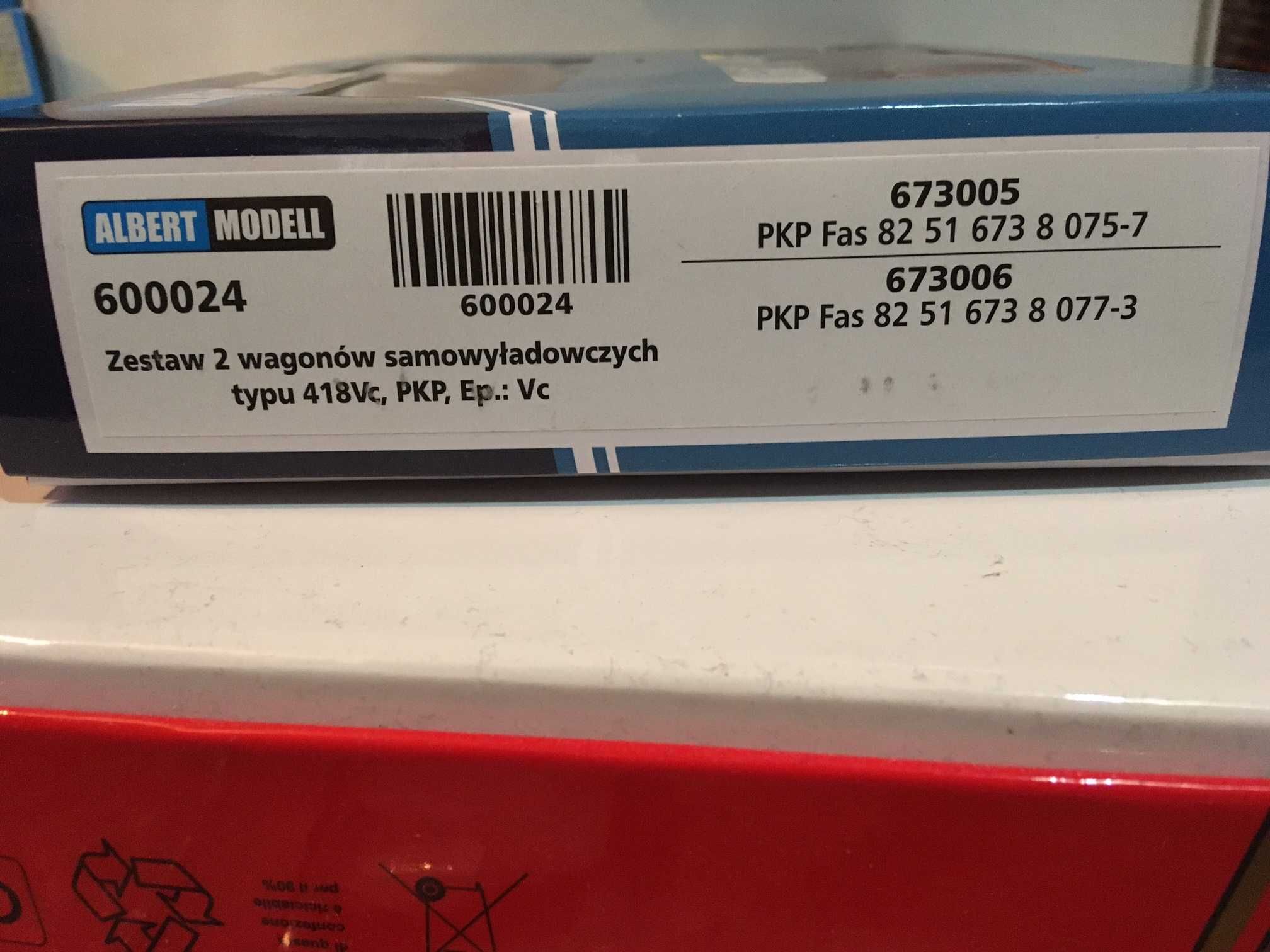 Zestaw 2 wagonów samowyładowczych Albert Modell 600024 H0 PKP