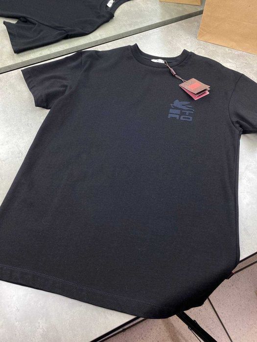Черная футболка Etro коттон Етро f580
