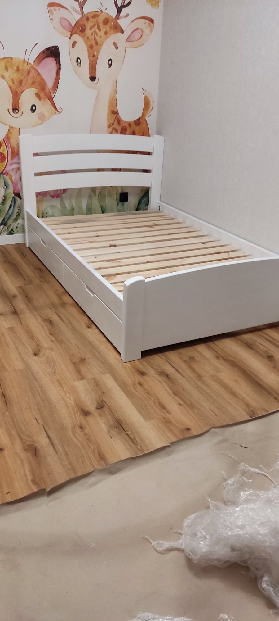 Дитяче ліжко, дерев'яне односпальне ліжко, підліткове ліжко