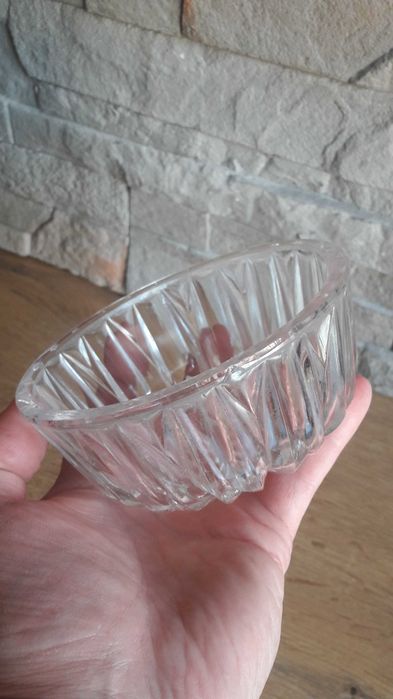 Komplet naczyń z grubego szkła