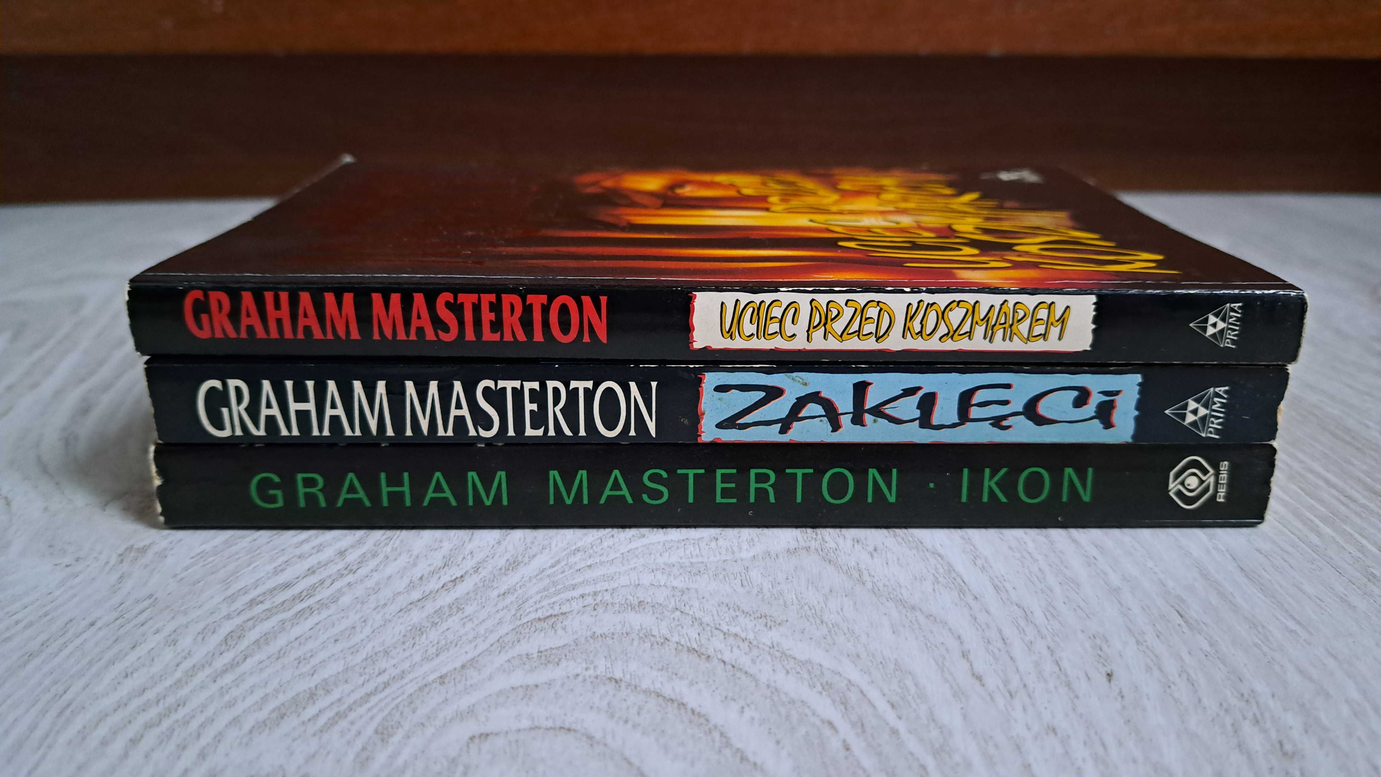 3x Graham Masterton Uciec przed koszmarem + Zaklęci + Ikon