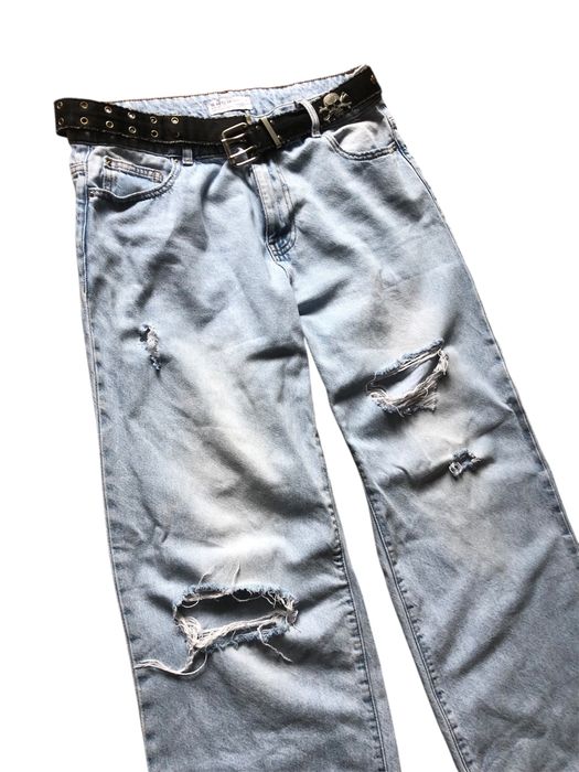 Distressed jeans