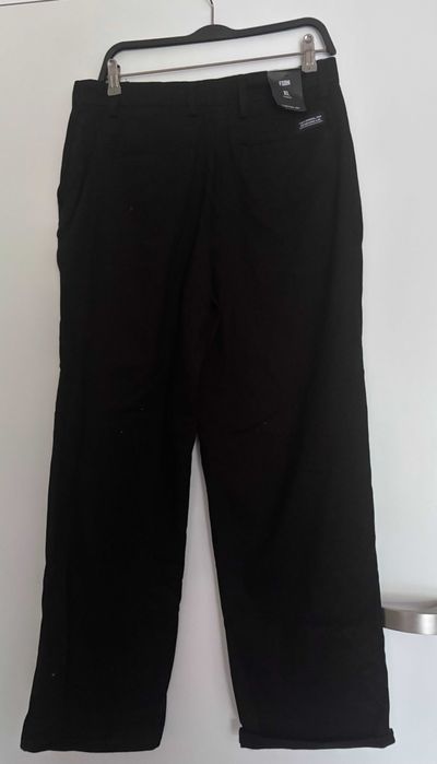 Spodnie męskie JEANSOWE czarne bawełna elsatan FSBN L XL BAGGY