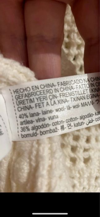 Nowy sweterek , kardigan Massimo Dutti    Wełna , bawelna