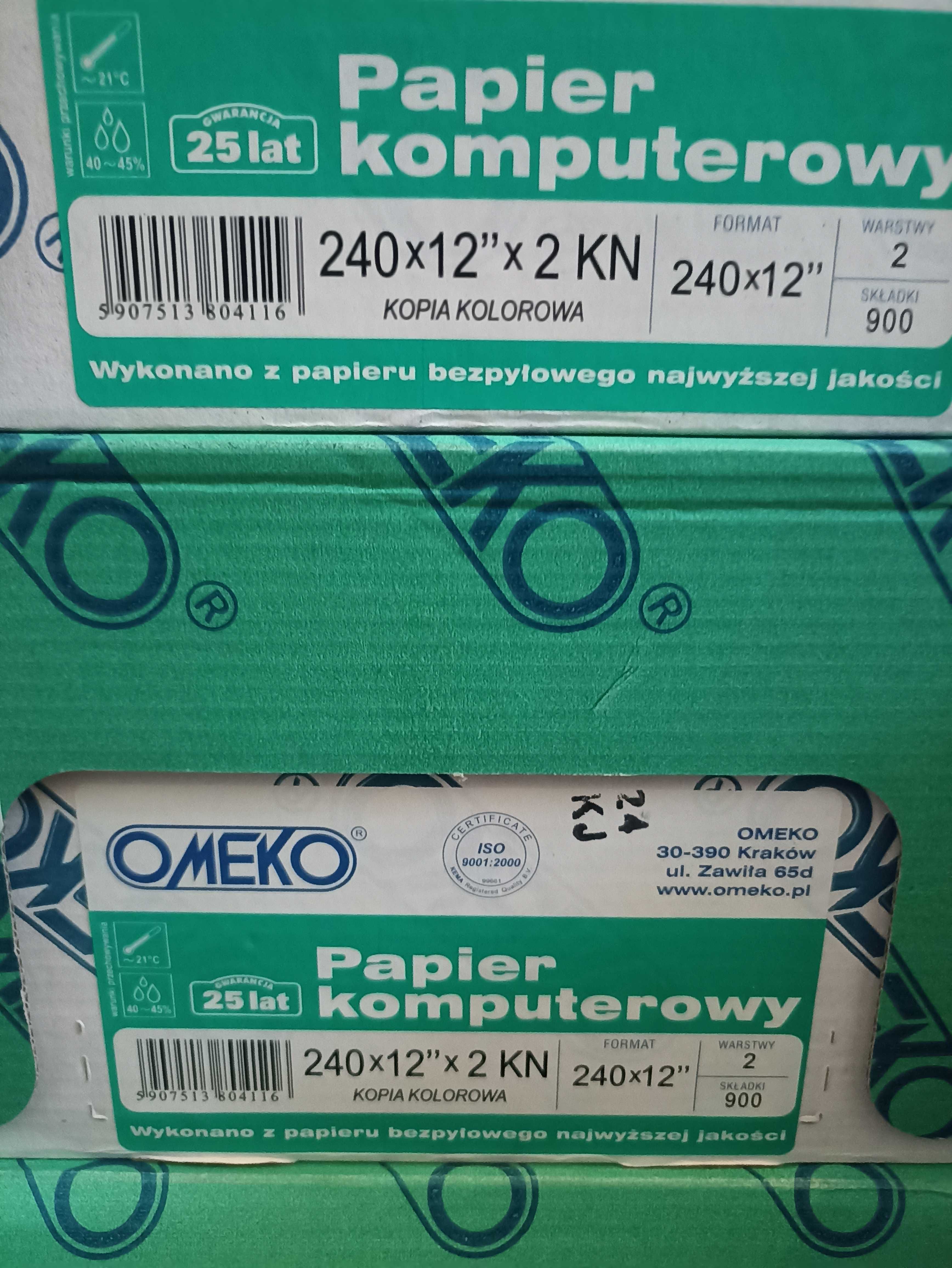 Papier do drukarki igłowej 1+2kopie