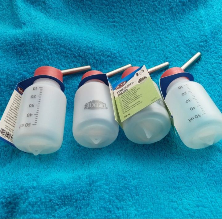 Nowe poidełko kulkowe dla gryzoni 50ml i 100 ml szeroki gwint do mycia