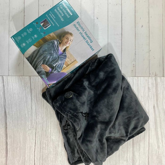 Плед с подогревом одеяло от USB 155 на 80см 3 режима работы