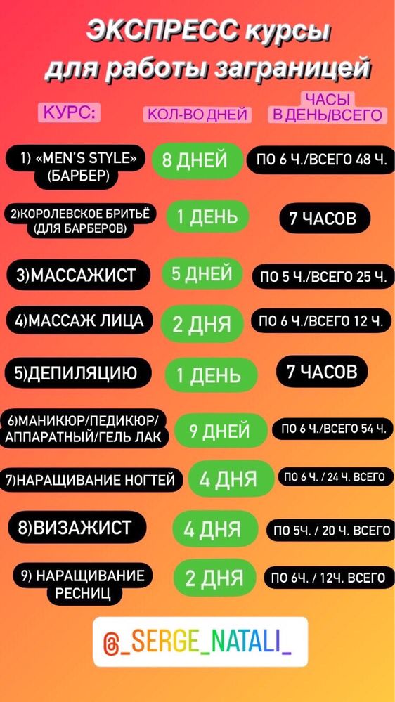 Курсы учебный центр «Серж и Натали»