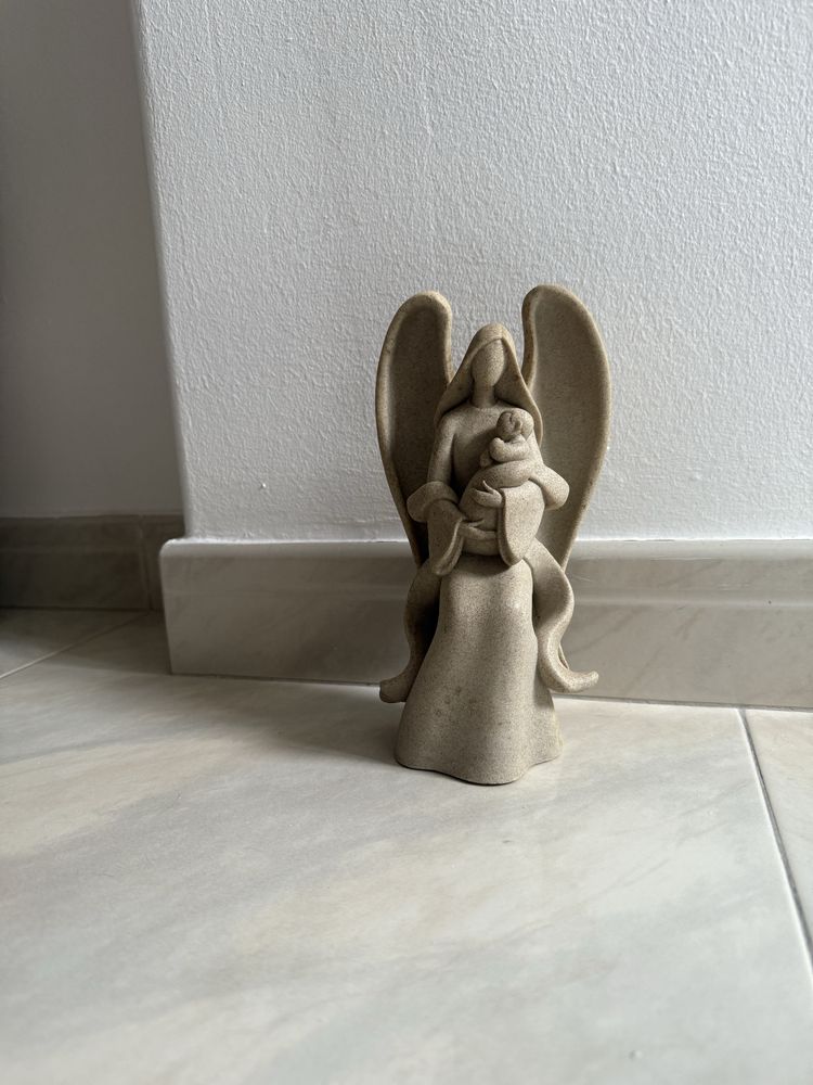 Escultura Abstrata em Marfinite – 22,5cm | Peça Decorativa LF