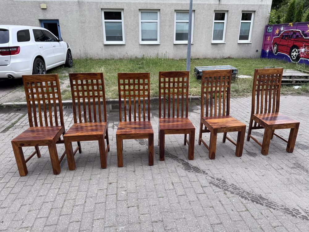 Zestaw stół 6 krzeseł meble kolonia